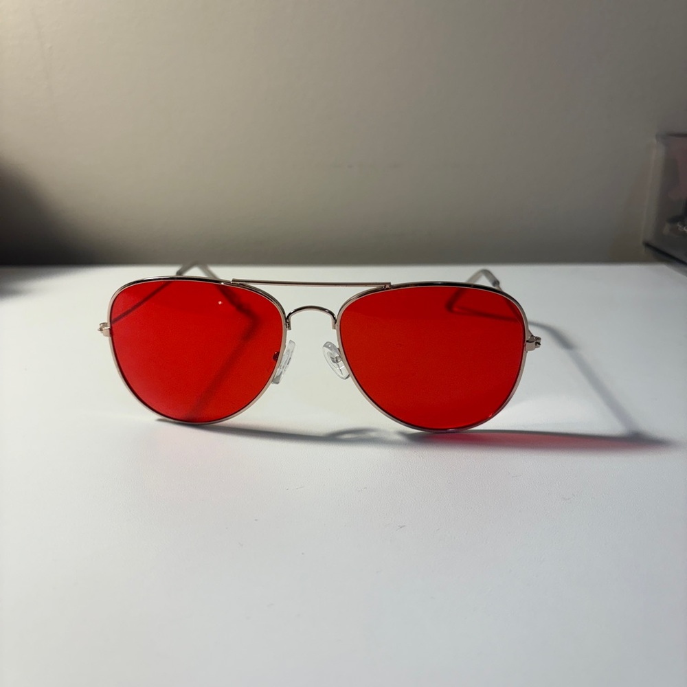 Amazon Red Aviator Glasses